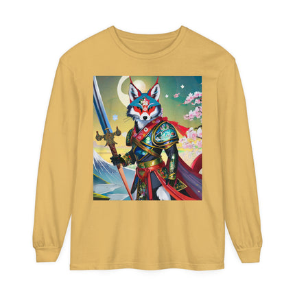 Cyberpunk Samurai Dog Long Sleeve T-Shirt
