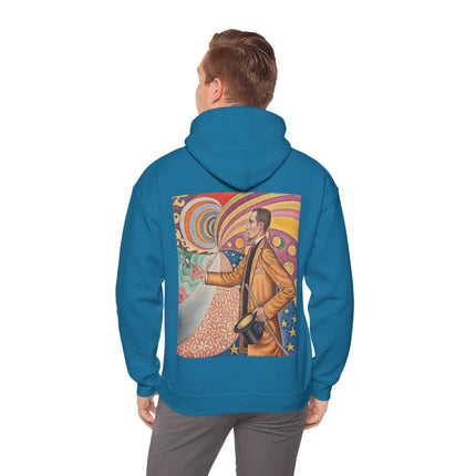 Portrait of Felix Feneon by Paul Signac Heavy Blend™ Hooded Sweatshirt