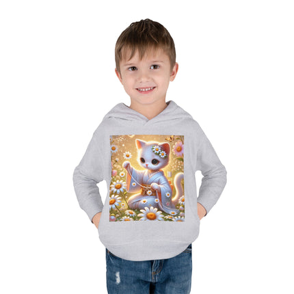 Daisy Chain Whimsy Toddler Pullover Fleece Hoodie