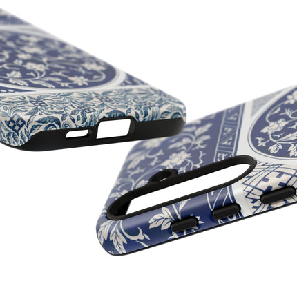 Blue Flower Pattern by Owen Jones Phone Cases