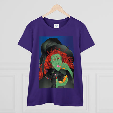 Mirror, Mirror A Witch's Touch Women's Midweight Cotton Tee