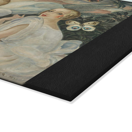Les Femmes Fatales by Gerda Wegener Glass Cutting Board