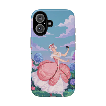 🎭🌸 The Lady Of The Secret Masquerade Phone Case – Art Deco Garden Fantasy