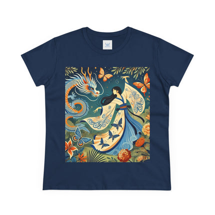 Fairy Waltz in the Butterfly Garden Cotton Tee