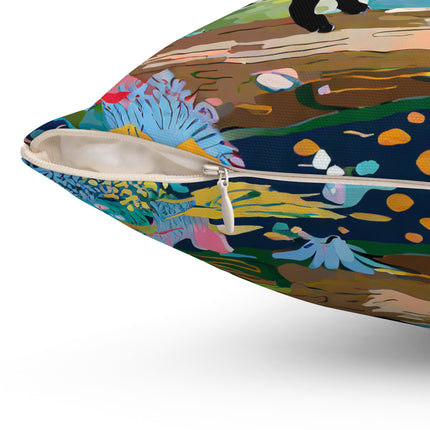Whimsical Woodland Spun Polyester Square Pillow