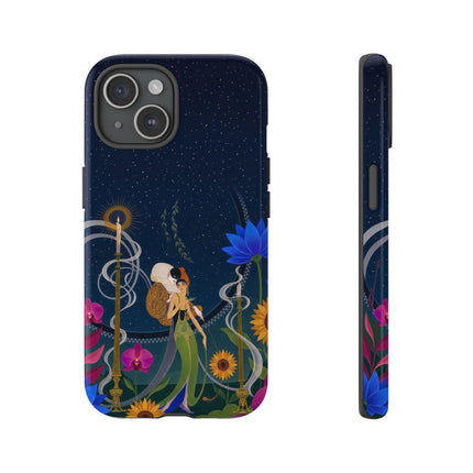🌙🕯️ The Lady Of The Midnight Garden Phone Case – Art Deco Nocturne