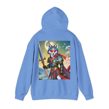 Cyberpunk Samurai Fox – Heavy Blend™ Hooded Sweatshirt
