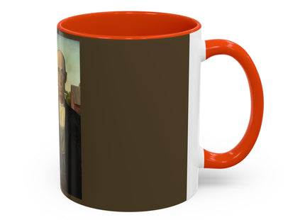 American Gothic by Grant Wood Colorful Mugs (11oz, 15oz)