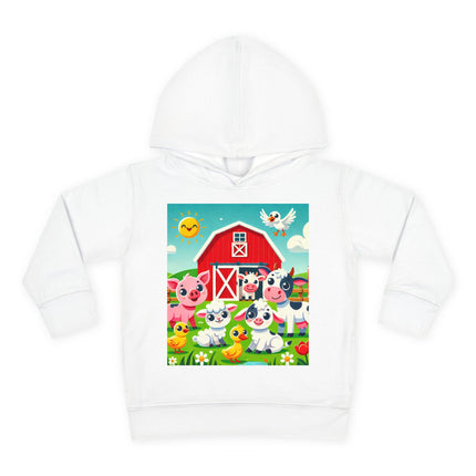 Happy Barnyard Morning Toddler Pullover Fleece Hoodie