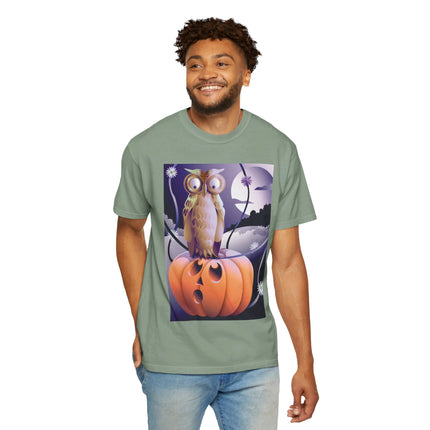 The Startled Pumpkin Unisex Garment-Dyed T-shirt