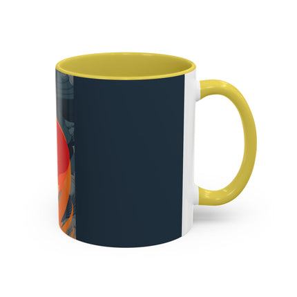 Flame of the Tempest Colorful Mugs – Fiery Storm & Dramatic Elegance