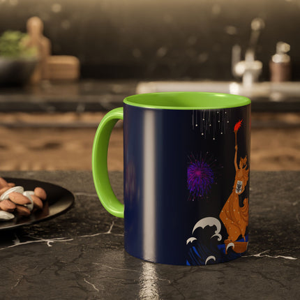 Liberty's Triumph Colorful Mugs – Art Deco Glory & Triumphant Spirit
