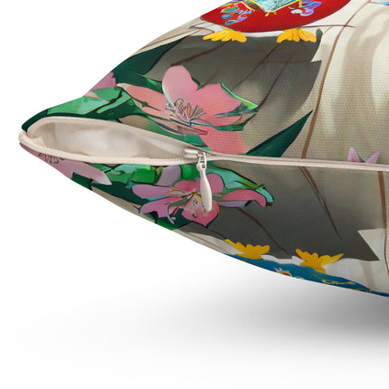 Twirling Talons Spun Polyester Square Pillow