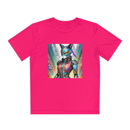 Cyberpunk Chic Youth Competitor Tee
