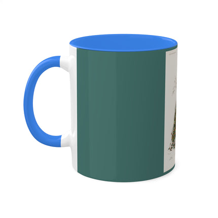 Indian Peafowl by Charles Dessalines D' Orbigny Colorful Mugs, 11oz