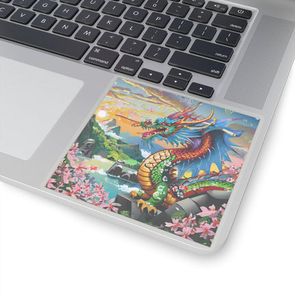 Chinese Dragon Kiss-Cut Stickers (4 Sizes)