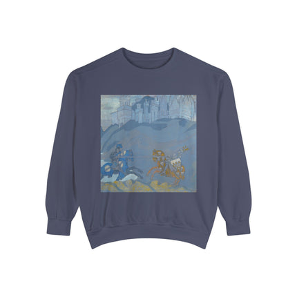 The Duel by Nicholas Roerich Unisex Garment-Dyed Sweatshirt