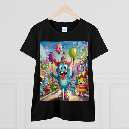 Monster Parade Madness Women's Midweight Cotton Tee