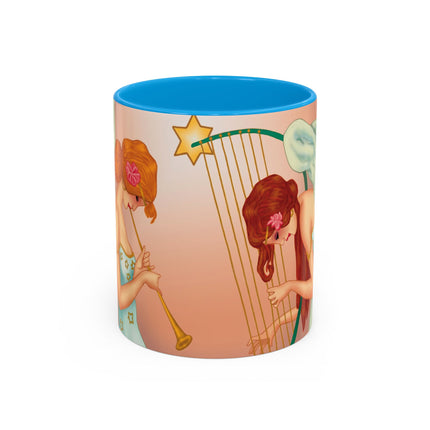 Heavenly Angel Duet Colorful Mugs (11oz, 15oz)