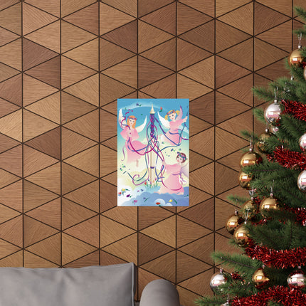 Angelic Revelry Premium Matte Vertical Posters