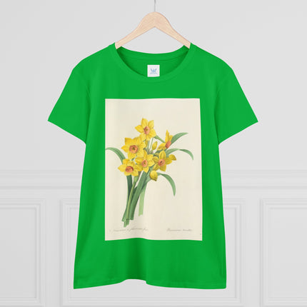 Choix des plus belles fleurs, Plate 052 by Pierre Joseph Redouté  Women's Midweight Cotton Tee