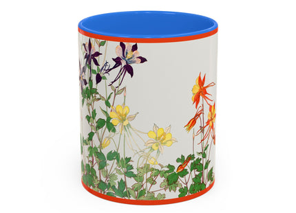 Aquilegia Flowers by Tanigami Kônan Colorful Mugs (11oz, 15oz)