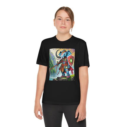Cyberpunk Elephant Youth Competitor Tee