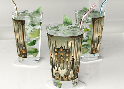 Ghostly Welcome – A Halloween Night Glass, 16oz