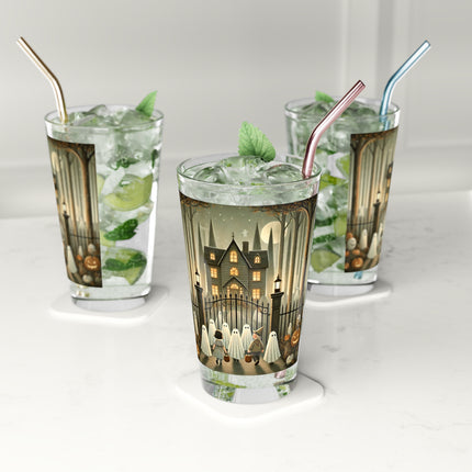 Ghostly Welcome – A Halloween Night Glass, 16oz