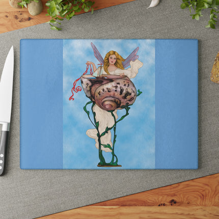 Enchanting Serenity Glass Cutting Board