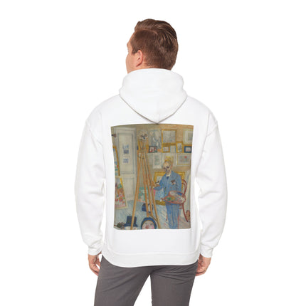 The Skeleton Painter by James Ensor Heavy Blend™ Hooded Sweatshirt