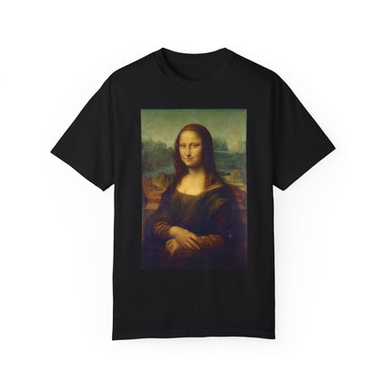 Mona Lisa by Leonardo da Vinci Unisex Garment-Dyed T-shirt