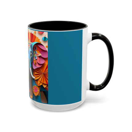 Elephant at an Autumn Festival Colorful Mugs (11oz, 15oz)