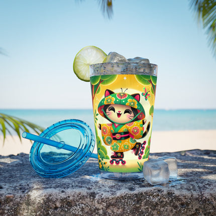 Firefly Dance on Wheels Sunsplash Tumbler with Straw, 16oz