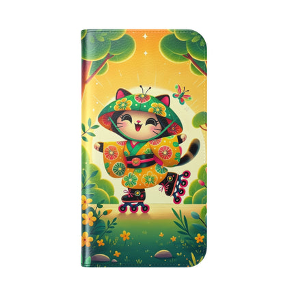 🛼✨ Firefly Dance on Wheels Flip Case – Whimsical Motion & Storybook Charm