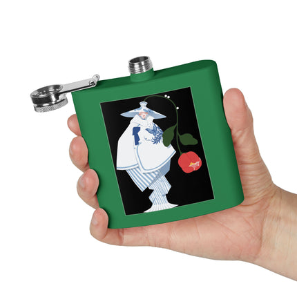 Blue & White Porcelain Geisha Flask – Quiet Elegance & Timeless Grace