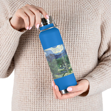 Olive Trees by Vincent Van Gogh Copper Vacuum Insulated Bottle, 22oz