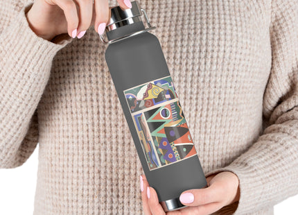 Collection decors et couleurs Pl.03 by Georges Valmiers Copper Vacuum Insulated Bottle, 22oz