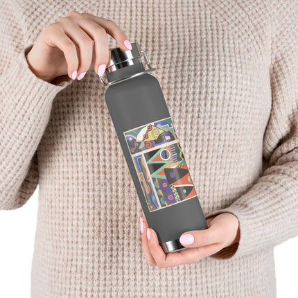 Collection decors et couleurs Pl.03 by Georges Valmiers Copper Vacuum Insulated Bottle, 22oz