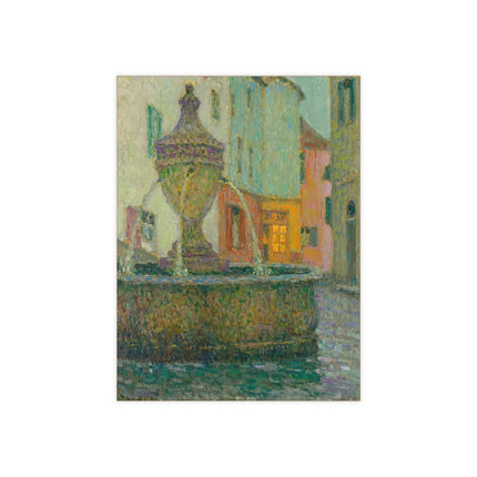 La Fontaine, Saint-Paul De Vence by Henri Le Sidaner Ceramic Tile