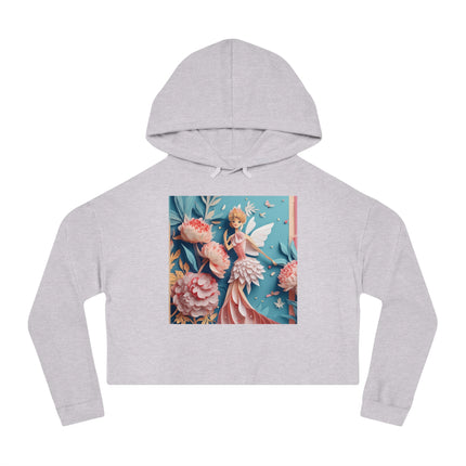 Peony Fairy Cropped Hooded Sweatshirt