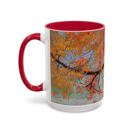 Autumn leaves by Edward Okuń Colorful Mugs (11oz, 15oz)