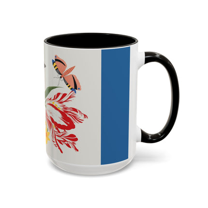 Woodpecker & Tulip Colorful Mugs – Vibrant Spring & Bold Beauty