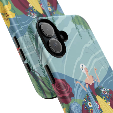 🌹🌿 The Willow Garden Promenade Phone Case – Art Deco Floral Elegance