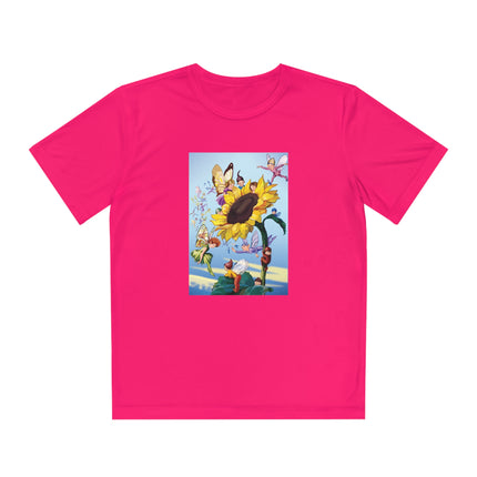 Sunflower Fairies by Margaret Tarrant Youth Competitor Tee – Golden Garden Magic & Storybook Wonder