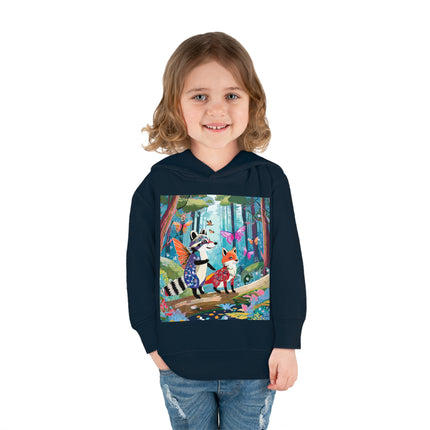 Whimsical Woodland Toddler Pullover Fleece Hoodie