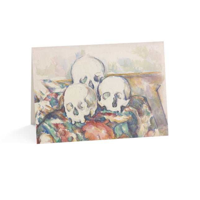 The Three Skulls by Paul Cézanne Greeting Cards (1, 10, 30, and 50pcs)