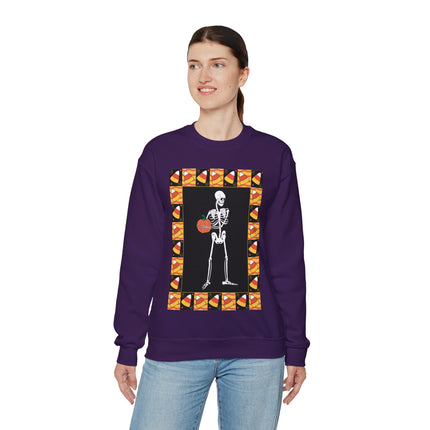 Candy Corn Skeleton Unisex Heavy Blend™ Crewneck Sweatshirt