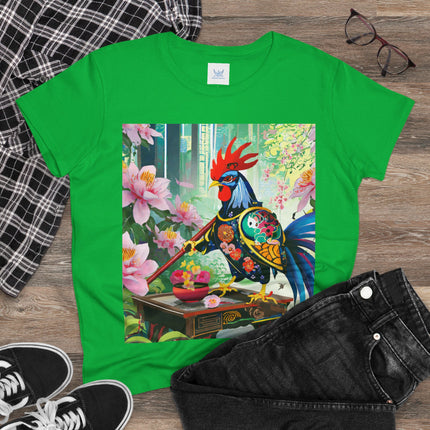 Cyberpunk Rooster Cotton Tee