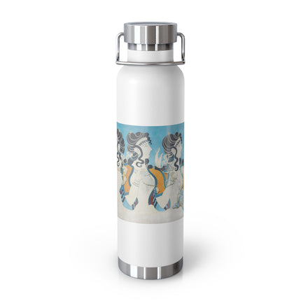 Reproduction of Ladies in Blue by Emile Gilliéron Copper Vacuum Insulated Bottle, 22oz